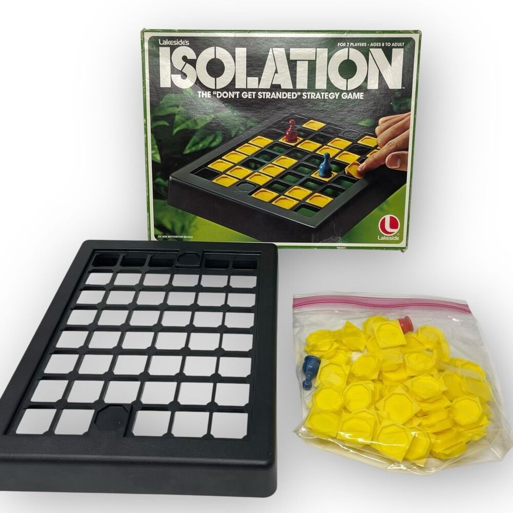 1978 Lakeside Isolation Don't Get Stranded Strategy Board Game No Instructions
